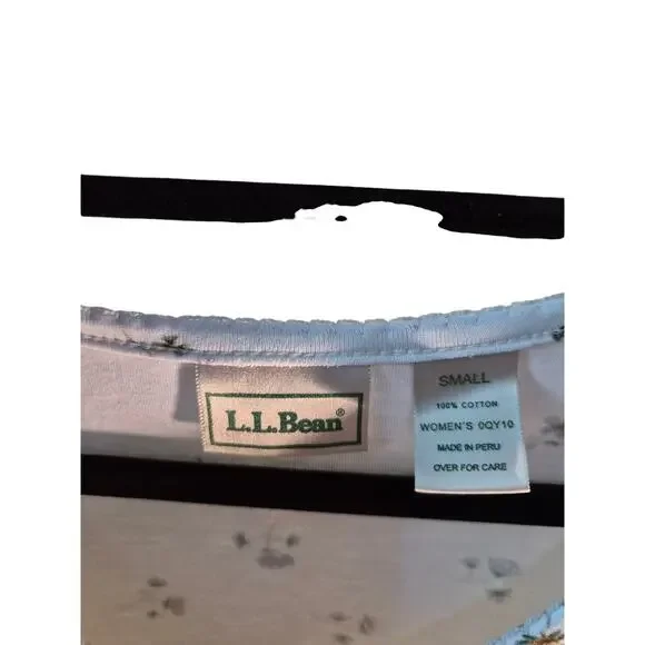 L.L. Bean 100% Cotton Floral Nightgown - Picture 5 of 6